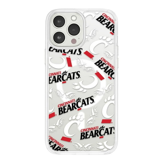 Cincinnati Bearcats HD Phone Case Compatible with MagSafe Apple iPhone 14 Plus (Scattered) by Affinity Bands