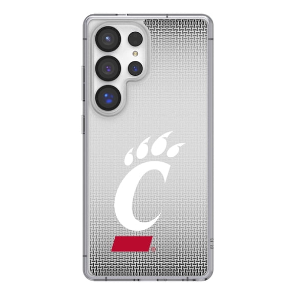 Cincinnati Bearcats Linen Logo Galaxy Clear Case