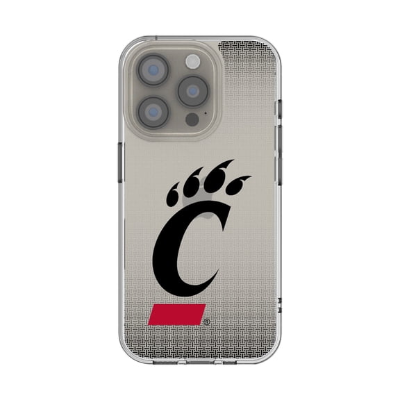 Cincinnati Bearcats Linen Logo iPhone Clear Case
