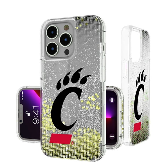 Cincinnati Bearcats Linen Logo iPhone Glitter Case