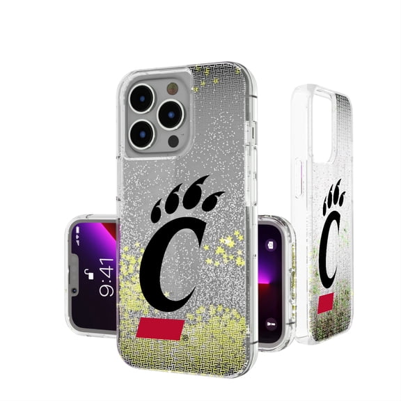 Cincinnati Bearcats Linen Logo iPhone Glitter Case