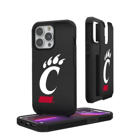 Cincinnati Bearcats Linen Logo iPhone Rugged Case
