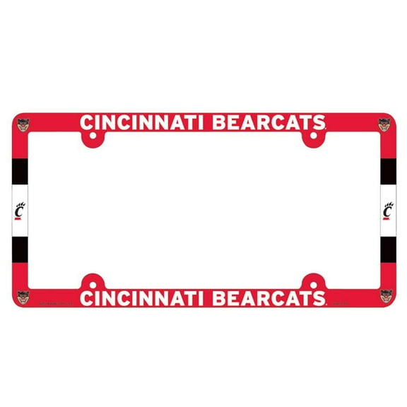 Cincinnati Bearcats Plastic License Plate Frame