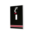thumbnail image 1 of Cincinnati Bearcats Stripe Design Single Toggle Light Switch Plate, 1 of 4