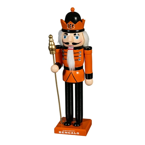 Cincinnati Bengals 12" Wooden Nutcracker Statue