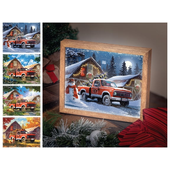 Cincinnati Bengals 12" x 11" Four Seasons LED Light Box