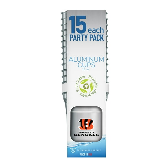 Cincinnati Bengals 15-Pack 16oz. Ball Aluminum Cup Set