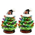 thumbnail image 1 of Cincinnati Bengals 2-Pack 4" Ceramic LED Christmas Tree Set, 1 of 1
