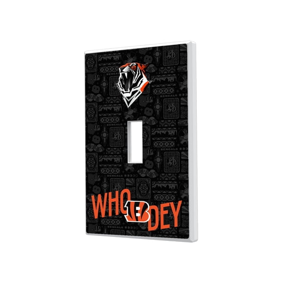 Cincinnati Bengals 2024 Illustrated Limited Edition Single Toggle Light Switch Plate