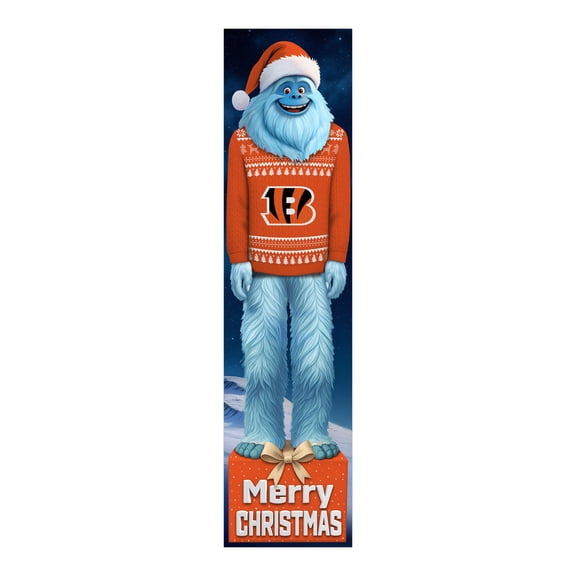 Cincinnati Bengals 48" Yeti Christmas Leaner
