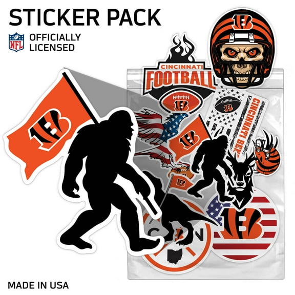 Cincinnati Bengals Assorted Sticker Pack
