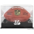 thumbnail image 1 of Cincinnati Bengals Black Base Football Display Case, 1 of 7