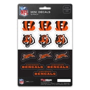 Cincinnati Bengals 12-Piece Mini Decal Sticker Set, 1 Inch Decals, 5x6 Inch Sheet, Officially Licensed