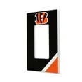 thumbnail image 1 of Cincinnati Bengals Diagonal Stripe Single Rocker Light Switch Plate, 1 of 4