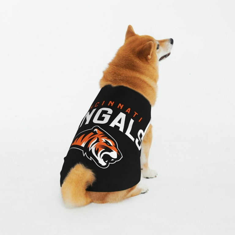 Bengals Dog Football Vest Pet T shirt Soft and Breathable Jersey Gift for Dogs and Cats 4 Sizes Walmart