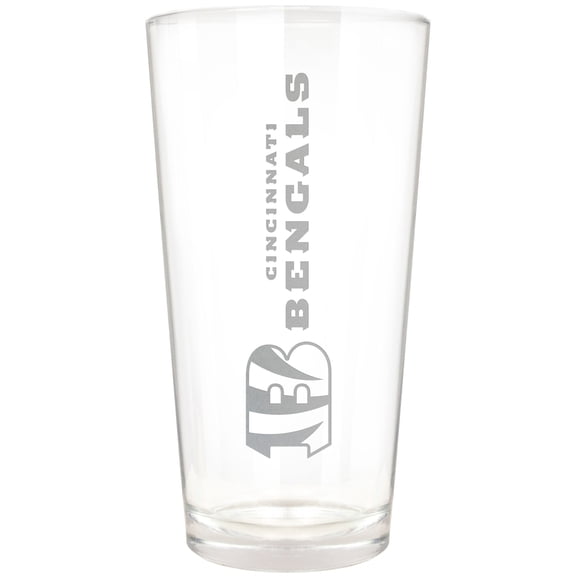 Cincinnati Bengals Etched 16oz. Vertical Rally Cry Pint Glass