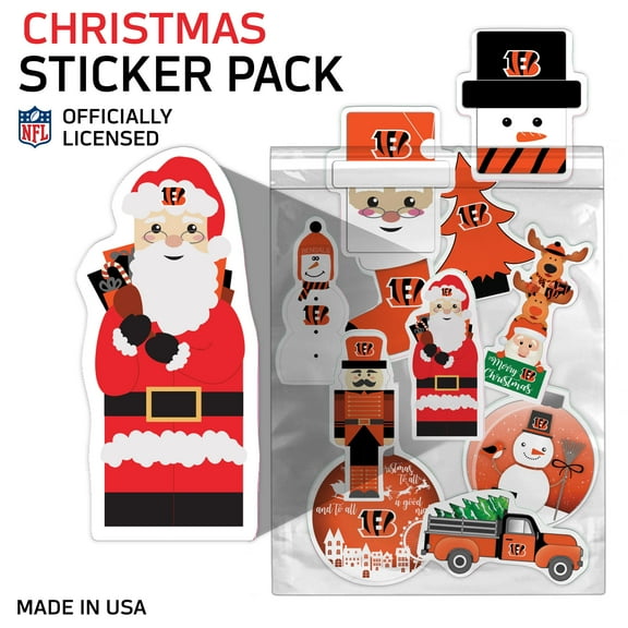 Cincinnati Bengals Holiday Sticker Set