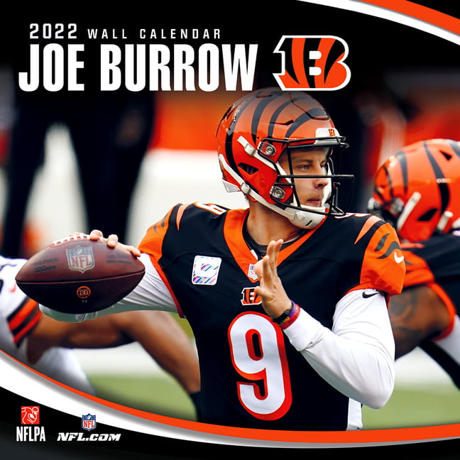 Cincinnati Bengals Joe Burrow 2022 12x12 Player Wall Calendar
