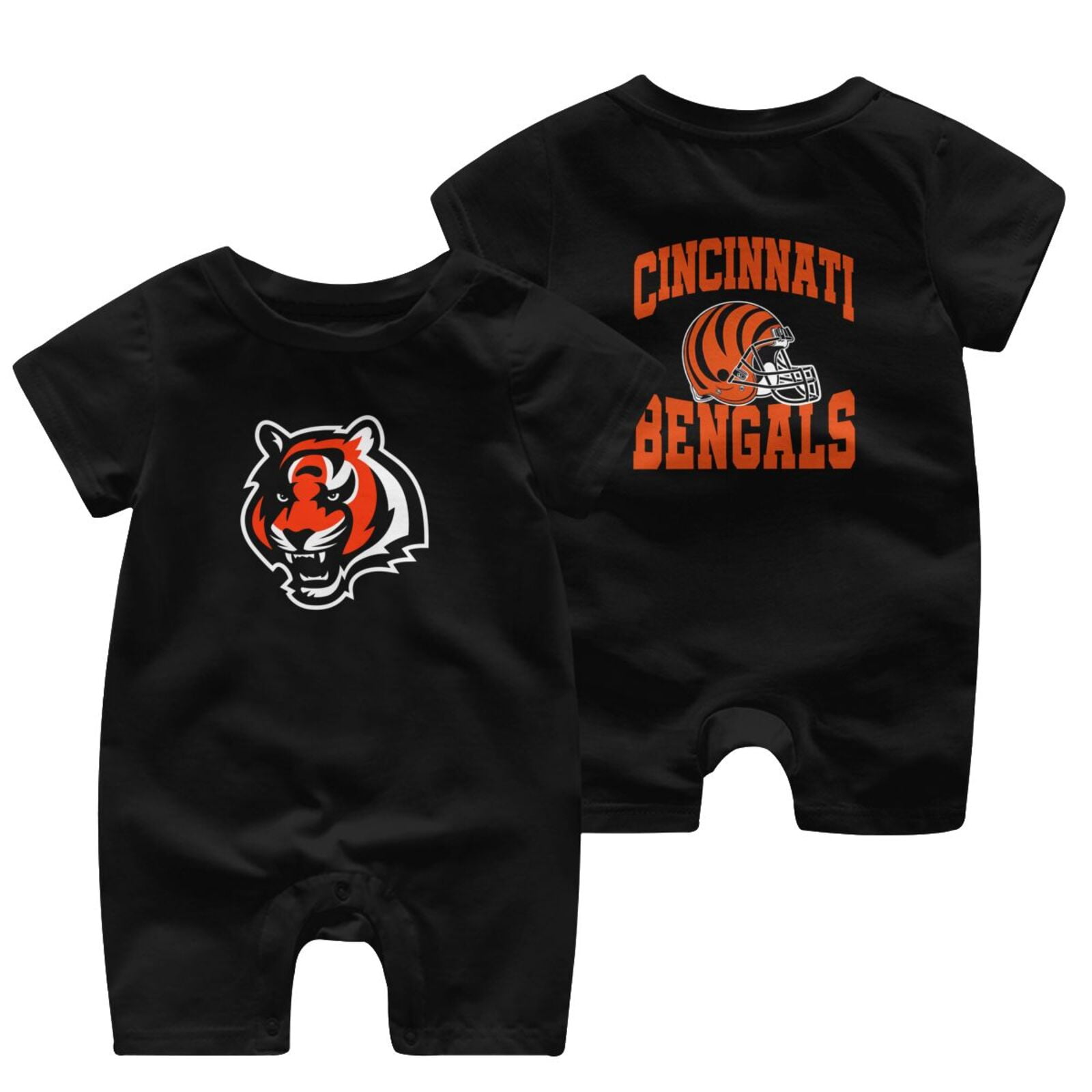 Bengals Team fan Apparel TShirt Logo Newborn Baby short sleeve
