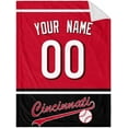 thumbnail image 1 of Cincinnati Blanket Throw Blanket Custom Any Name and Any Number Gifts for Men Women Baby, 1 of 6