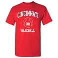 thumbnail image 1 of Cincinnati Classic Baseball Arch Basic Cotton T-Shirt - Large - Red, 1 of 6