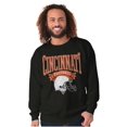 thumbnail image 1 of Cincinnati Football Helmet Fan Graphic Pullover Crewneck Sweatshirt Brisco Brands S, 1 of 6