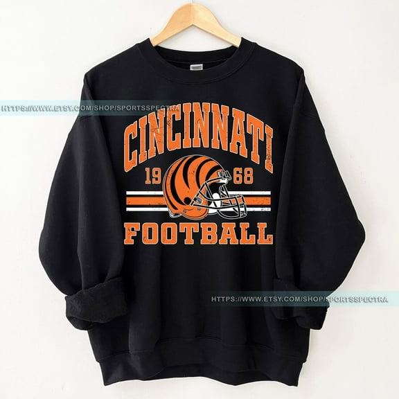 Cincinnati Football Vintage Crewneck Sweatshirt, Football Game Day Shirt