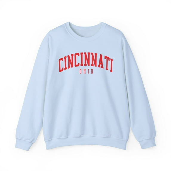 Cincinnati Ohio Sweatshirt Gifts Crew Neck Shirt Long Sleeve Unisex