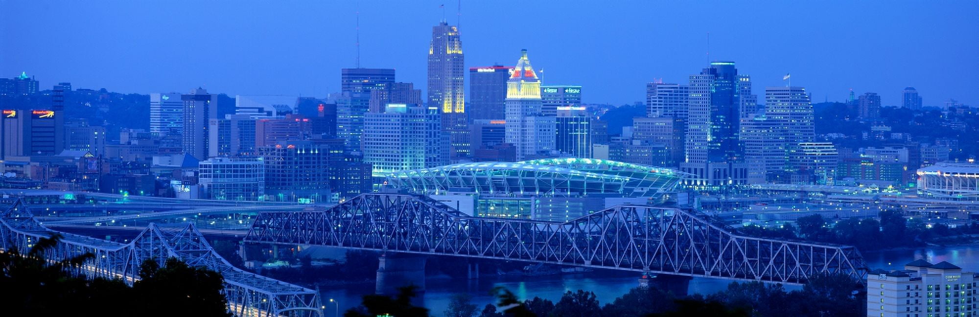 Cincinnati Ohio USA Canvas Art - Panoramic Images (27 x 9)