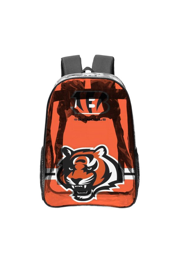 Cincinnati Pattern Transparent Backpack Lightweight And fashionable Showcasing Personality And Leading The Trend
