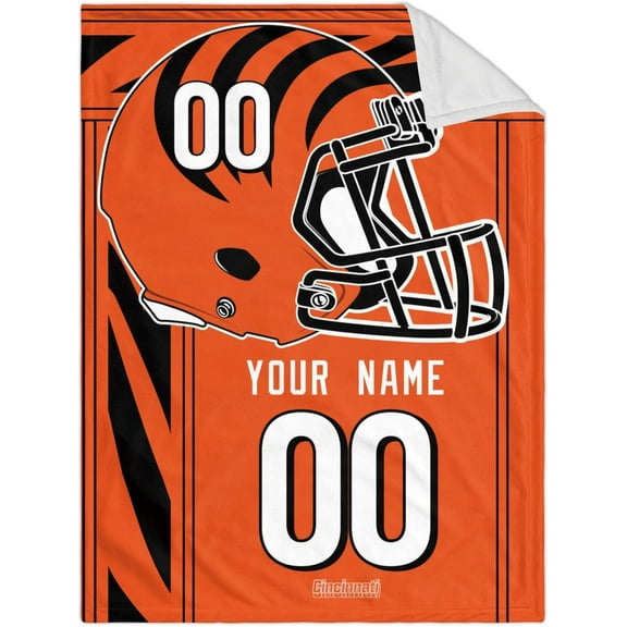 Cincinnati Plush Throw Blanket Personalized Gift for Men Women Youth