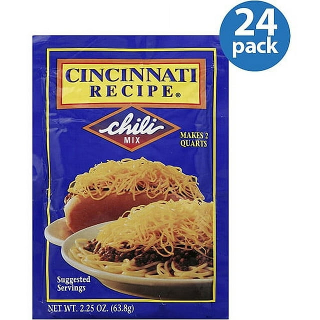 Cincinnati Recipe Chili Mix, 2.25 oz (Pack of 24) - Walmart.com