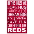 thumbnail image 1 of Cincinnati Reds 11" x 19" In This House Sign - No Size, 1 of 2