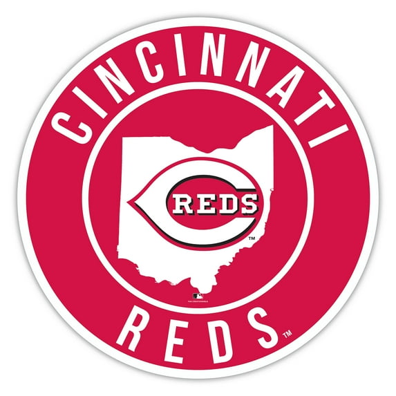 Cincinnati Reds 15" State Circle Sign