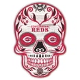 thumbnail image 1 of Cincinnati Reds 12'' Sugar Skull Sign, 1 of 1
