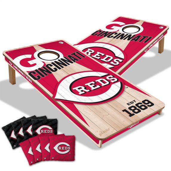 YouTheFan MLB Cincinnati Reds 2' x 4' Cornhole Game