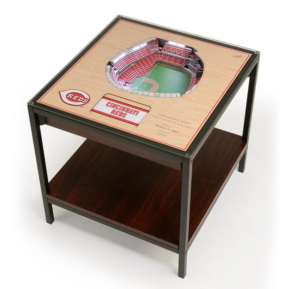 Cincinnati Reds 25-Layer StadiumViews Lighted End Table