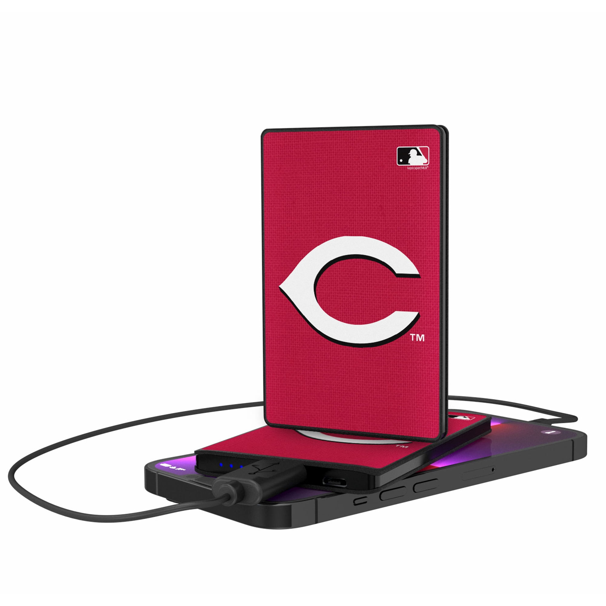 Cincinnati Reds 2500 mAh Solid Design Credit Card Powerbank - Walmart.com