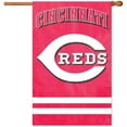 thumbnail image 1 of Cincinnati Reds 44" x 28" Applique Team Flag, 1 of 2