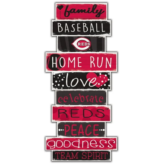 Cincinnati Reds 5'' x 24'' Celebrations Stack Sign