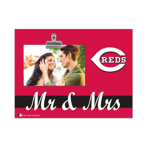 Cincinnati Reds 8" x 10.5" Briteline Mr & Mrs Clip Frame