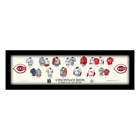 Cincinnati Reds Cooperstown Collection Framed Uniform Heritage Art Print