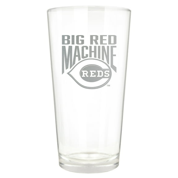 Cincinnati Reds Etched 16oz. Rally Cry Pint Glass
