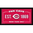 thumbnail image 1 of Cincinnati Reds Framed 10" x 20" Fan Cave Collage, 1 of 1