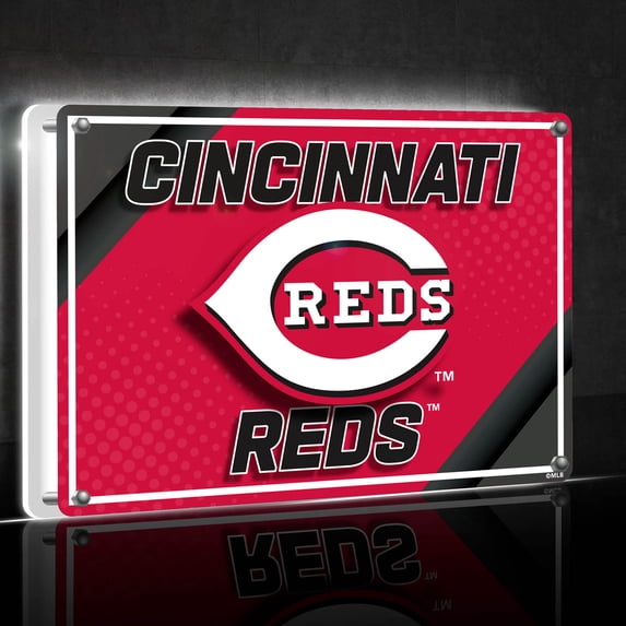 Cincinnati Reds LED Rectangle Tabletop Sign