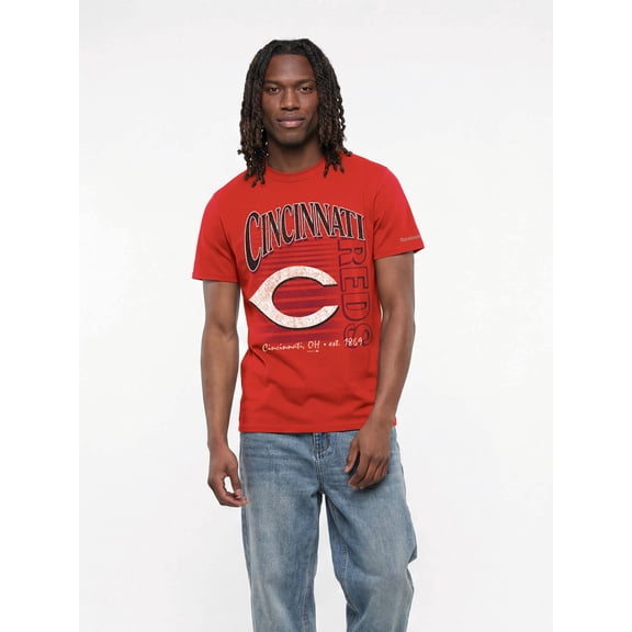Cincinnati Reds Reebok Mens Crew Neck Short Sleeve T-Shirt