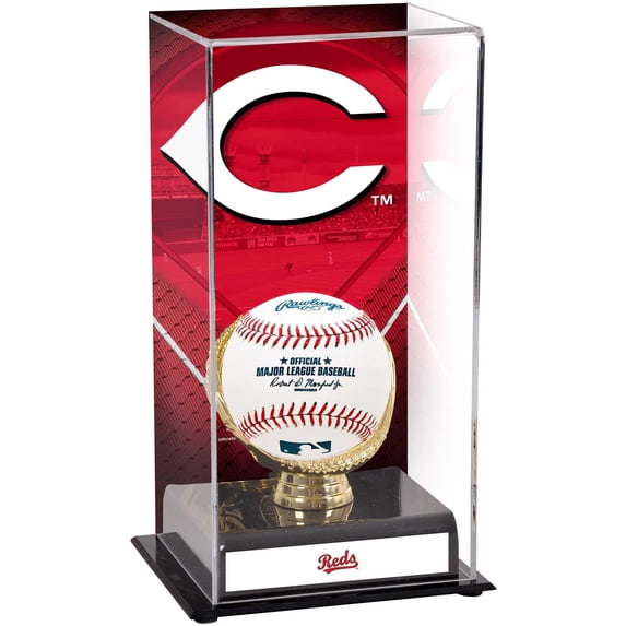 Cincinnati Reds Sublimated Display Case with Image