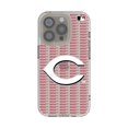 thumbnail image 1 of Cincinnati Reds Text Backdrop Clear iPhone Case, 1 of 7