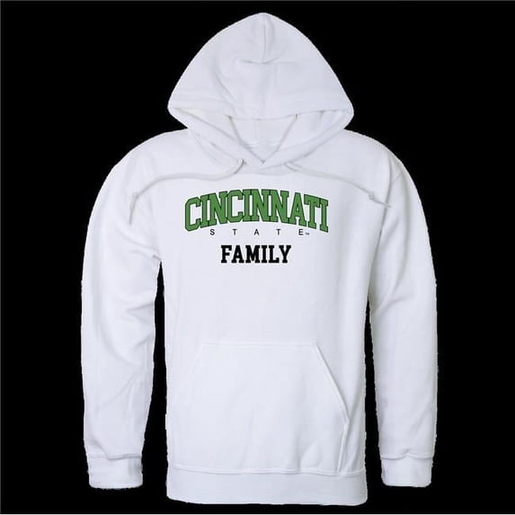 Cincinnati State Technical & Community College Family Hoodie, White - Small
