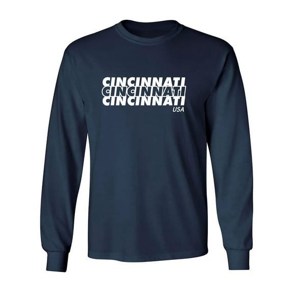 Cincinnati USA Adult Long Sleeve T-shirt